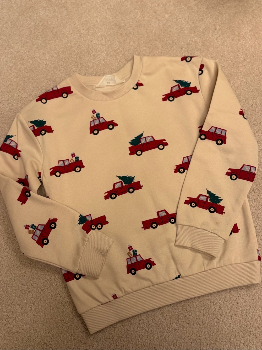 Christmas sweatshirt, US 8-9yrs.